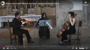 Música para bodas en Coruña. Minueto de Boccherini